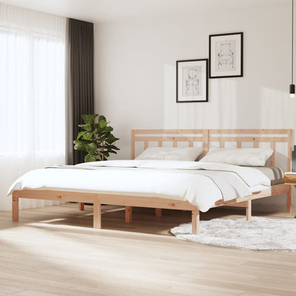 sengeramme 160x200 cm massivt fyrretræ
