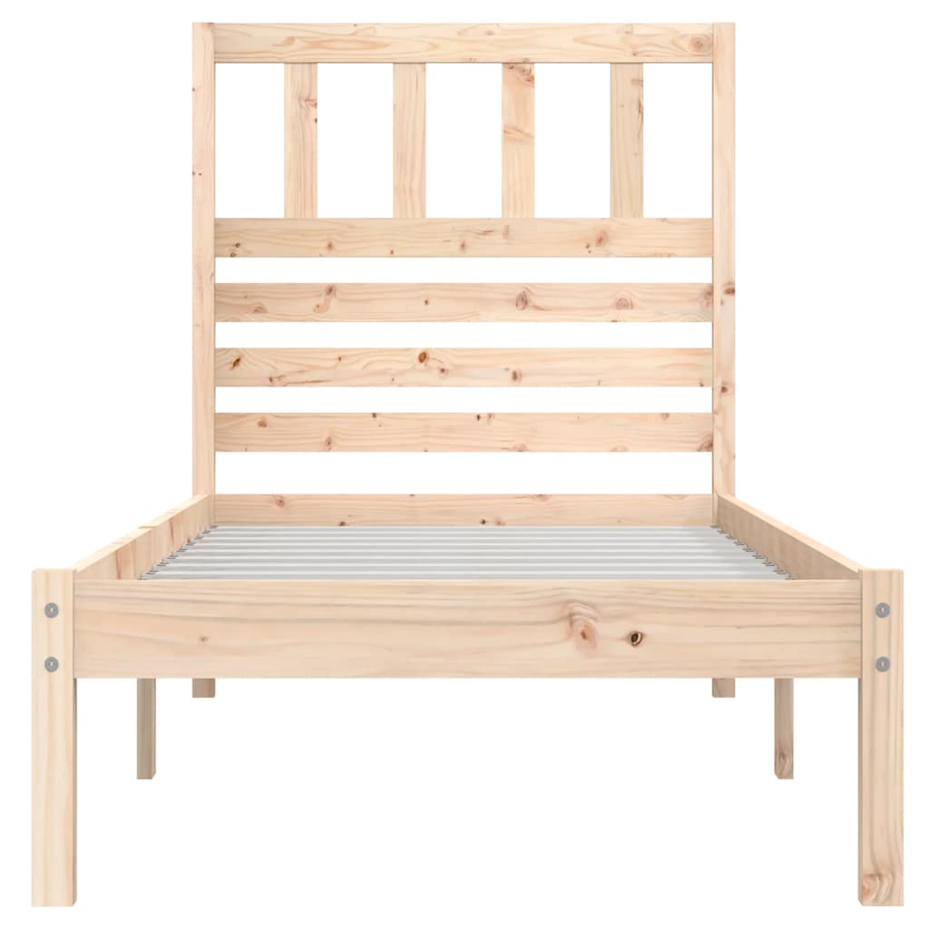 sengeramme 90x190 cm massivt fyrretræ