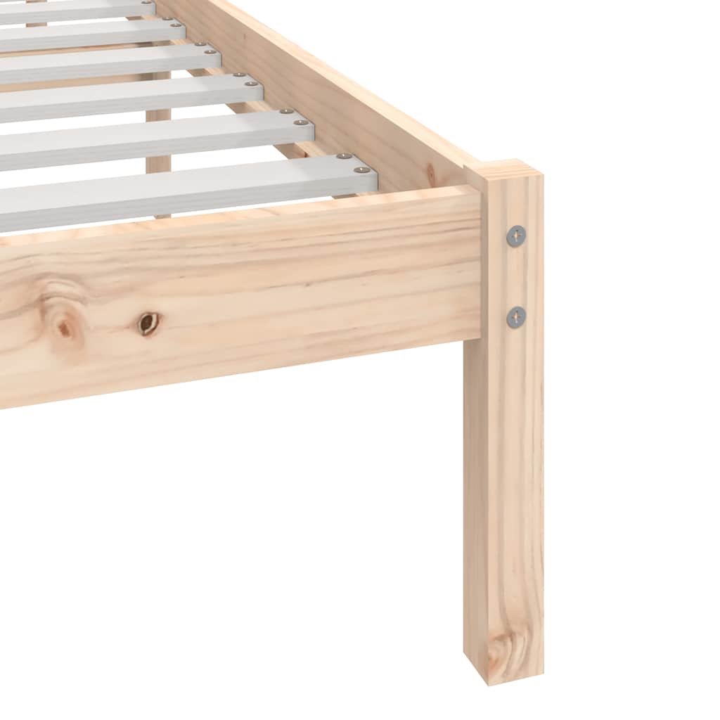 sengeramme 90x190 cm massivt fyrretræ