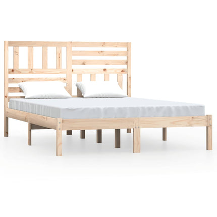 sengeramme uden madras 120x190 cm massivt fyrretræ