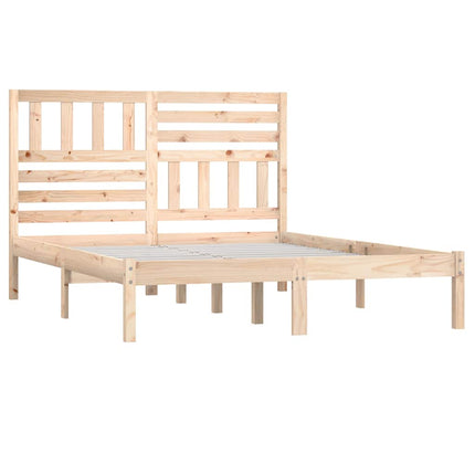 sengeramme uden madras 120x190 cm massivt fyrretræ