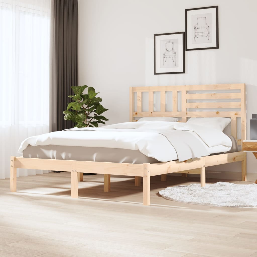 sengeramme 120x200 cm massivt fyrretræ