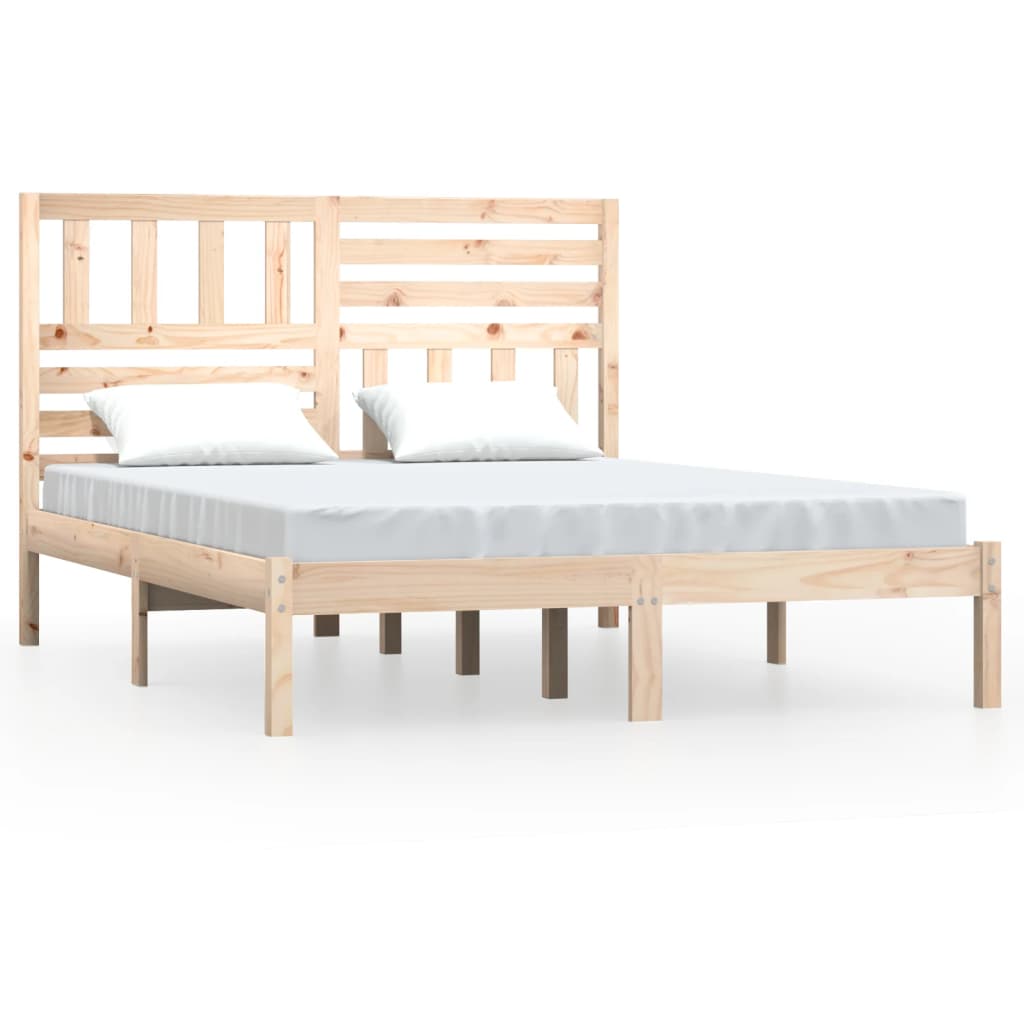 sengeramme 160x200 cm massivt fyrretræ