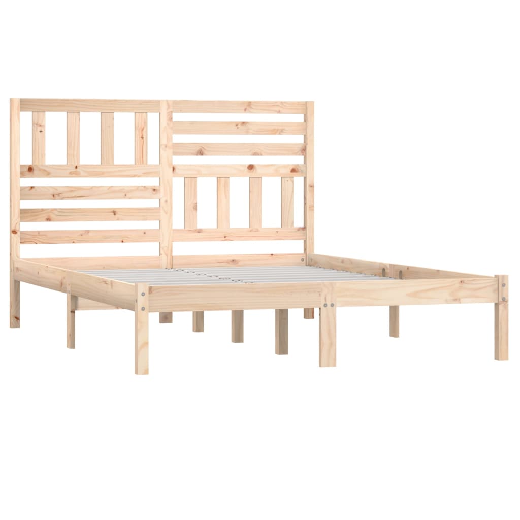 sengeramme 160x200 cm massivt fyrretræ