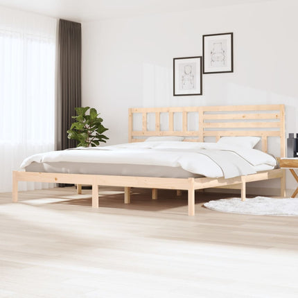 sengeramme uden madras 180x200 cm massivt fyrretræ