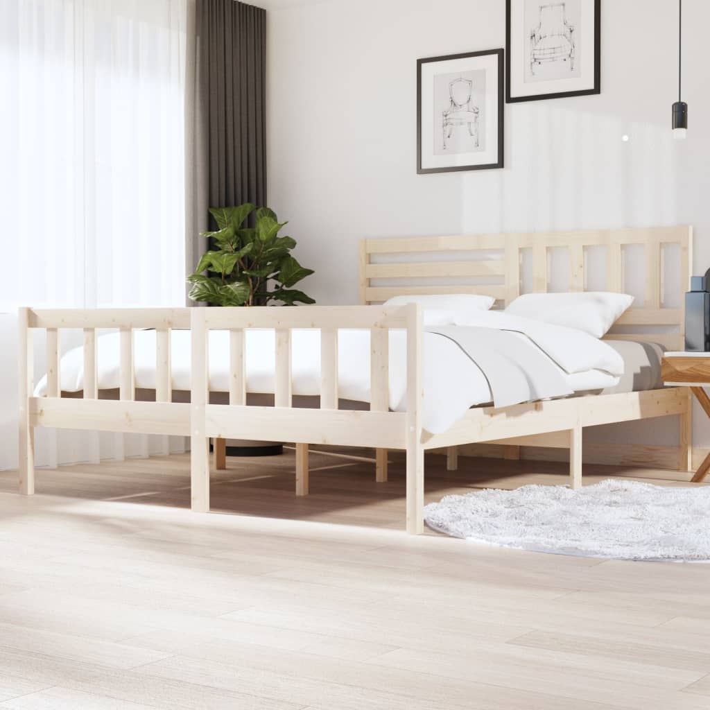 sengeramme 180x200 cm Super King massivt træ