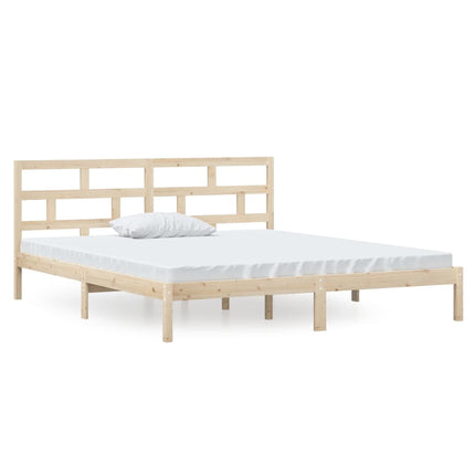 sengeramme 135x190 cm dobbelt massivt træ