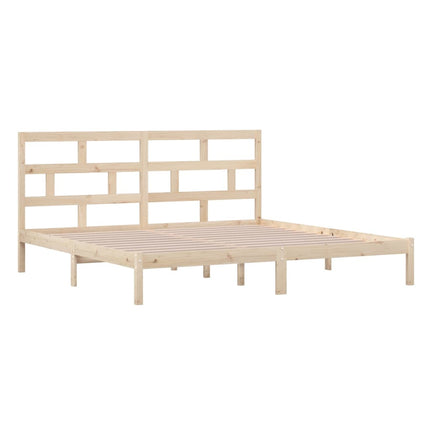 sengeramme 200x200 cm massivt fyrretræ