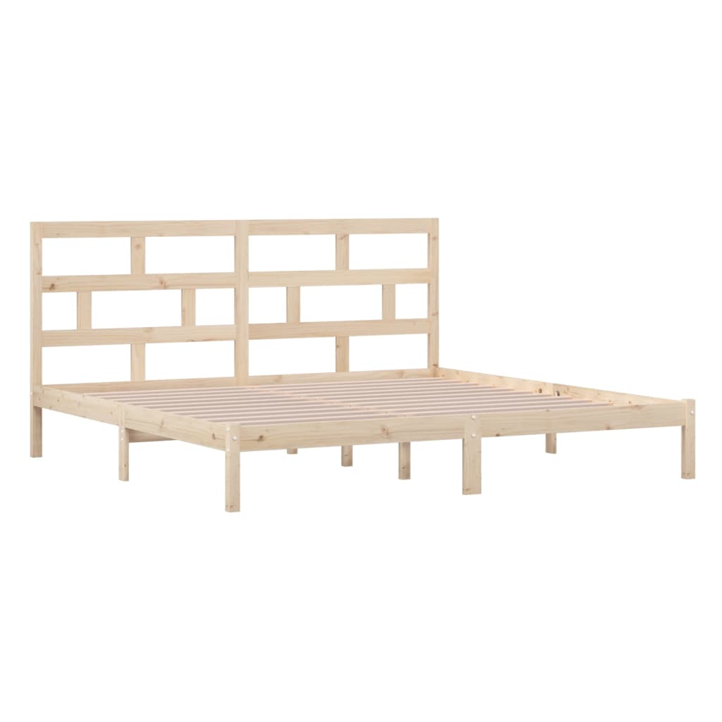 sengeramme 200x200 cm massivt fyrretræ