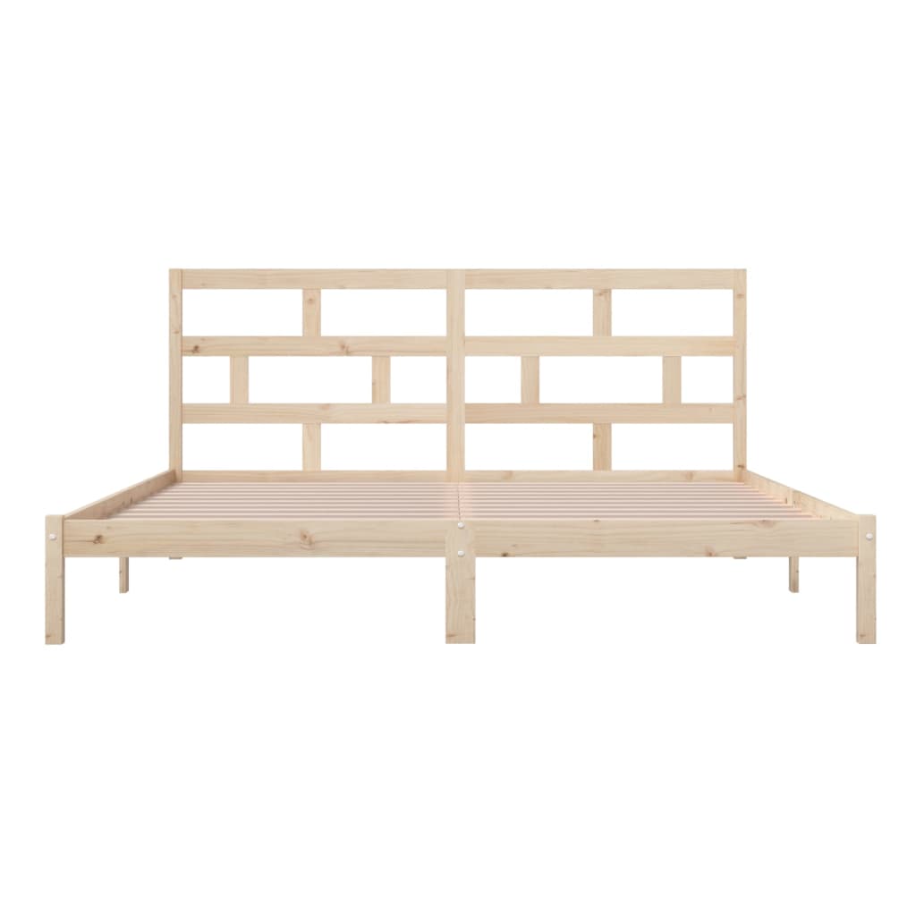 sengeramme 200x200 cm massivt fyrretræ