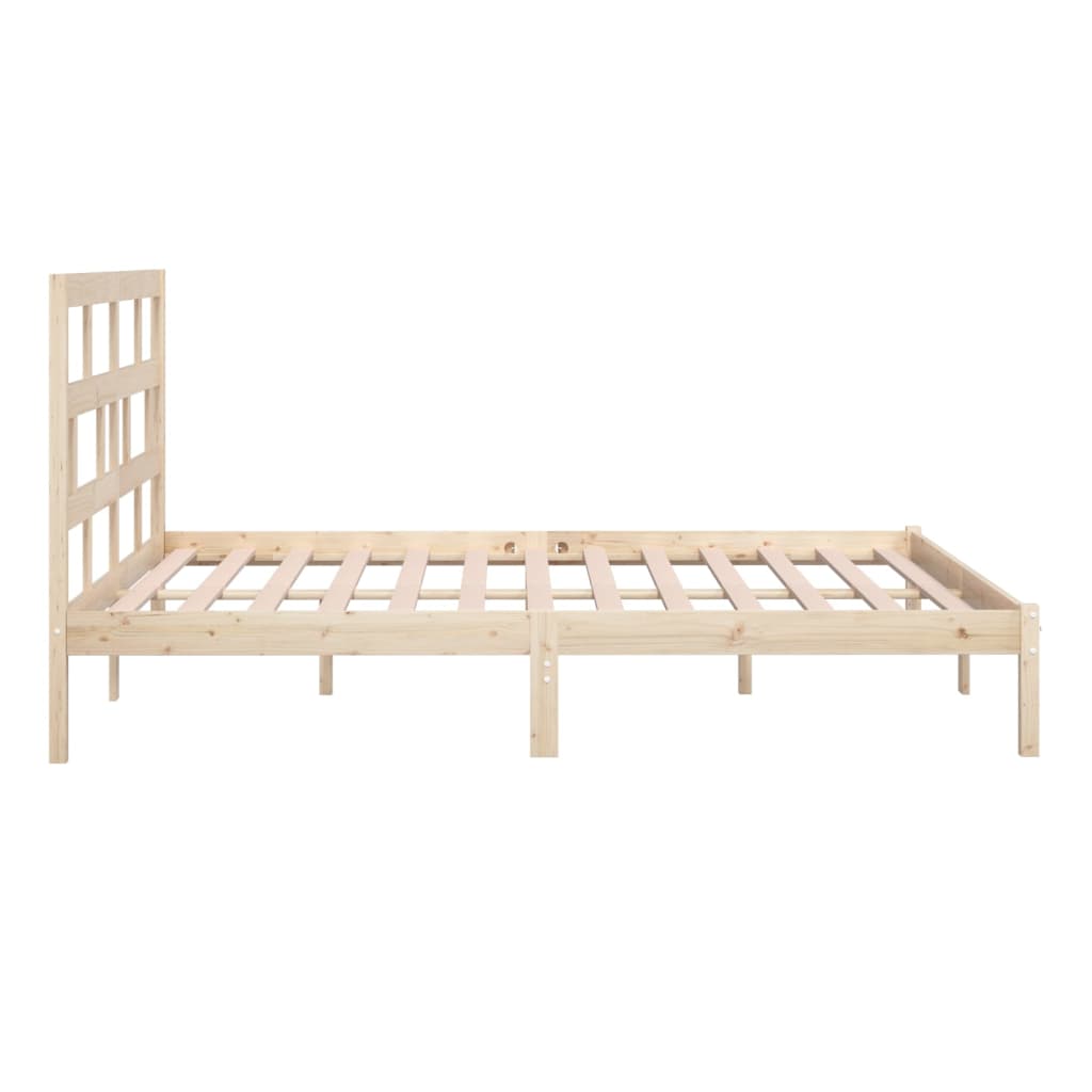 sengeramme 200x200 cm massivt fyrretræ