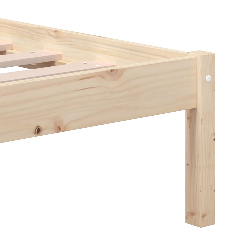 sengeramme 200x200 cm massivt fyrretræ
