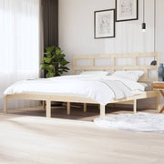 sengeramme 200x200 cm massivt fyrretræ