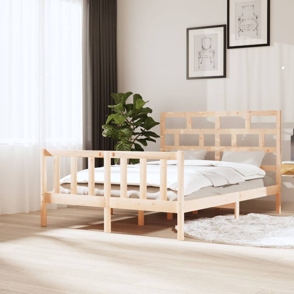 sengeramme 140x200 cm massivt træ