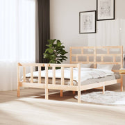 sengeramme 160x200 cm massivt fyrretræ