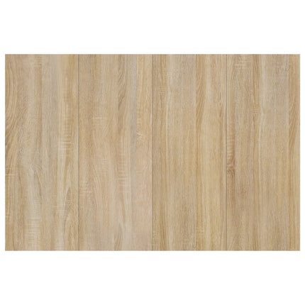 sengegærde 120x1,5x80 cm konstrueret træ sonoma-eg