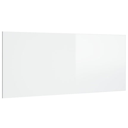 sengegærde 200x1,5x80 cm konstrueret træ hvid højglans