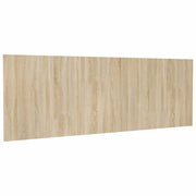 sengegærde 240x1,5x80 cm konstrueret træ sonoma-eg