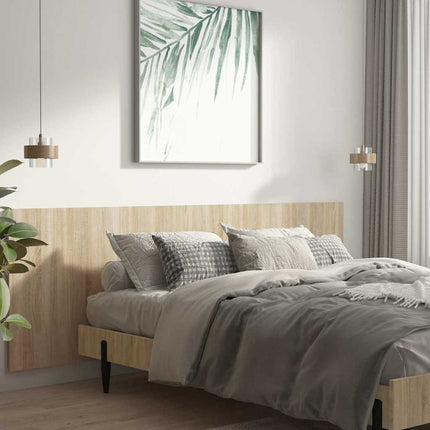 sengegærde 240x1,5x80 cm konstrueret træ sonoma-eg
