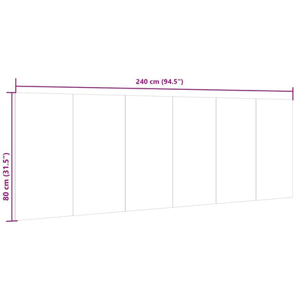 sengegærde 240x1,5x80 cm konstrueret træ sonoma-eg