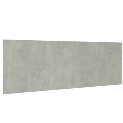 sengegærde 240x1,5x80 cm konstrueret træ betongrå