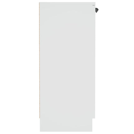 skænk 60x30x70 cm konstrueret træ hvid