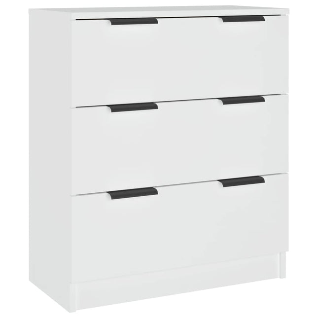 skænk 60x30x70 cm konstrueret træ hvid