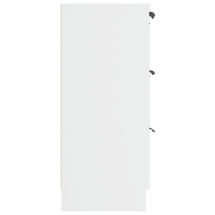 skænk 60x30x70 cm konstrueret træ hvid