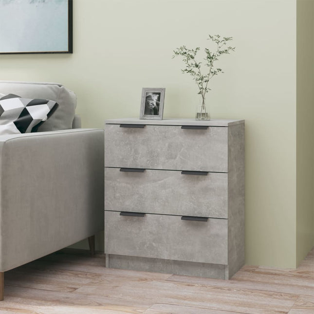skænk 60x30x70 cm konstrueret træ betongrå