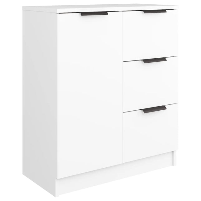 skænk 60x30x70 cm konstrueret træ hvid