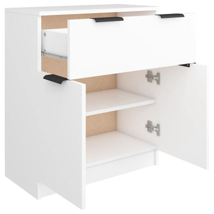 skænk 60x30x70 cm konstrueret træ hvid