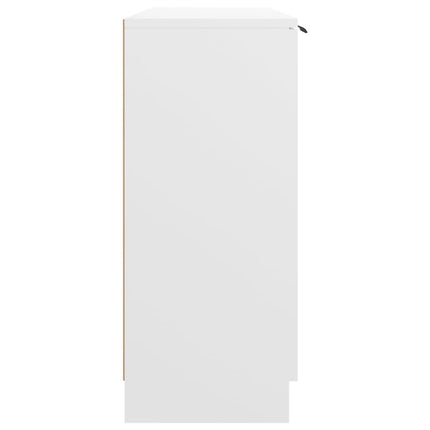 skænk 90,5x30x70 cm konstrueret træ hvid