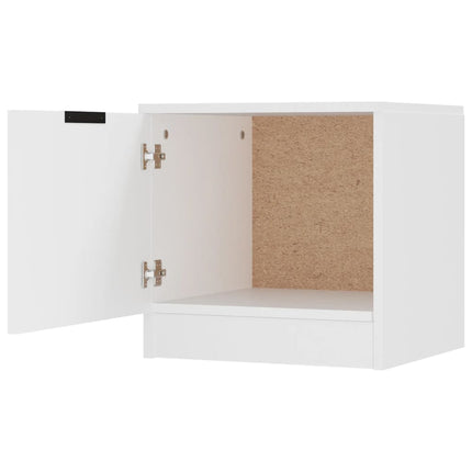 sengebord 40x39x40 cm hvid