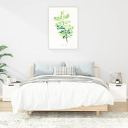 sengebord 40x39x40 cm 2 stk. hvid