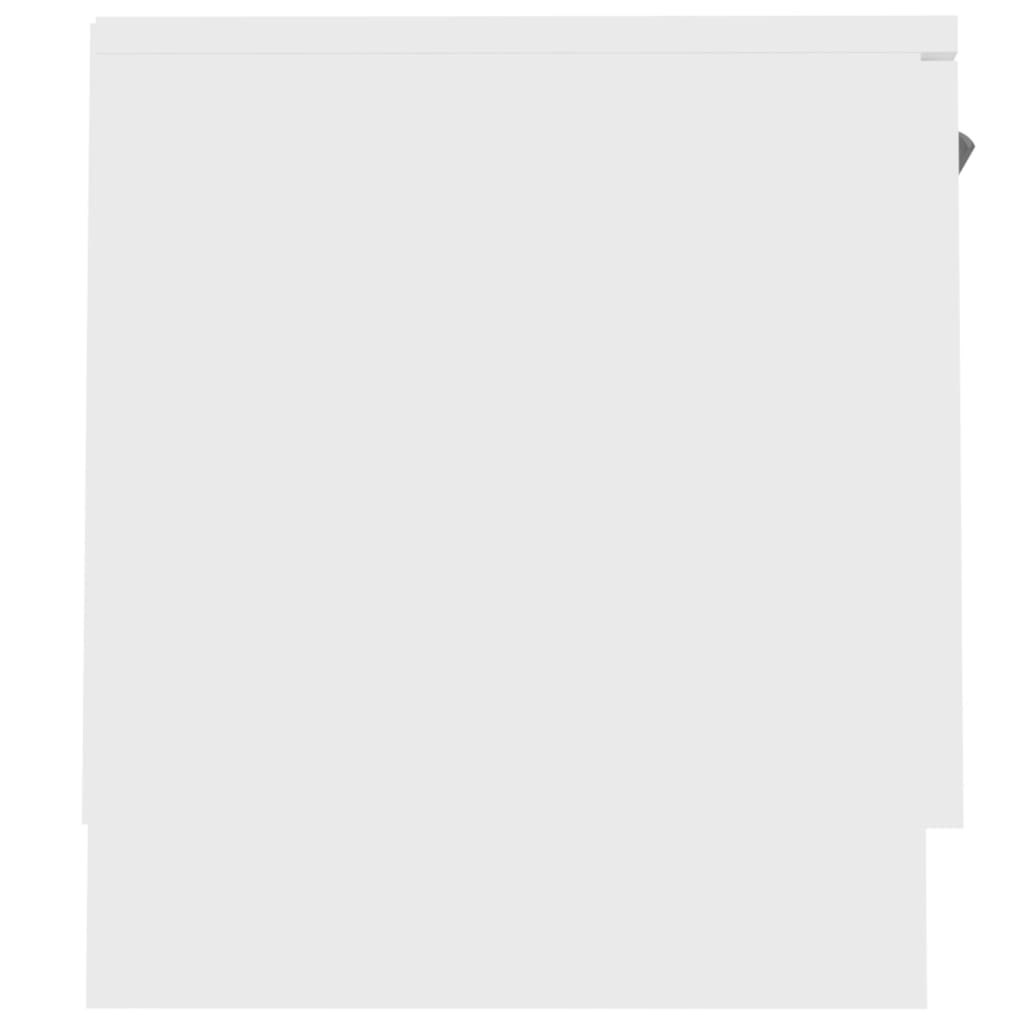 TV-skab hvid 140x35x40 cm konstrueret træ