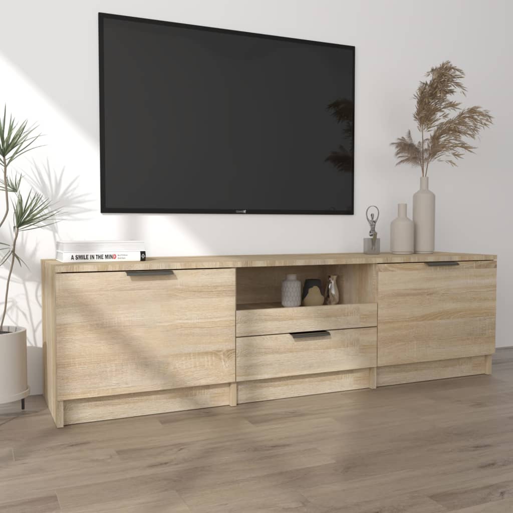 TV-skab Sonoma eg 140x35x40 cm konstrueret træ