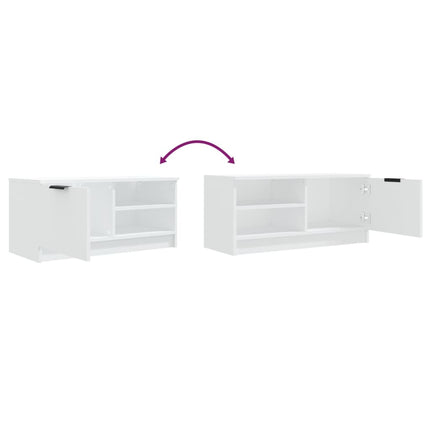 tv-bord 80x35x36,5 cm konstrueret træ hvid