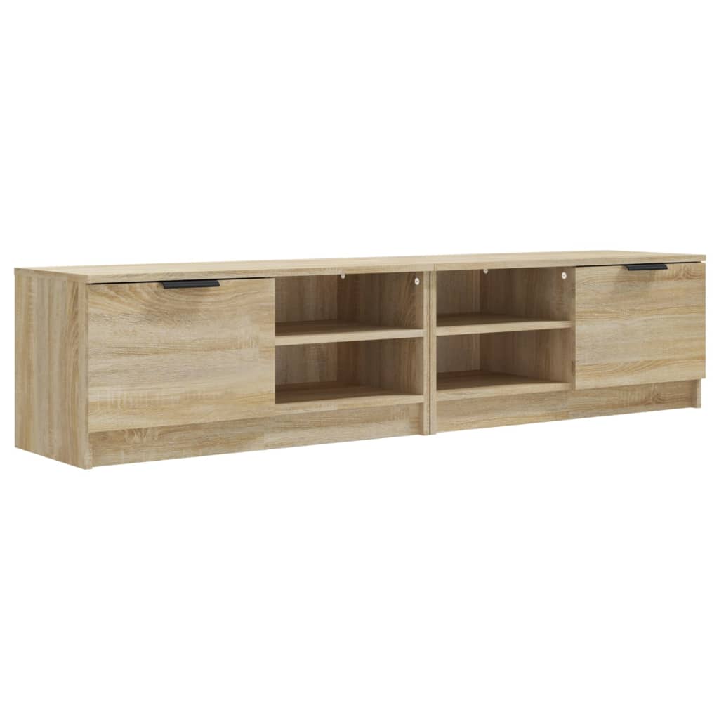 tv-borde 2 stk. 80x35x36,5 cm konstrueret træ sonoma-eg