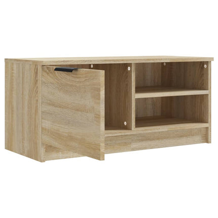 tv-borde 2 stk. 80x35x36,5 cm konstrueret træ sonoma-eg
