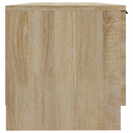 tv-bord 102x35x36,5 cm konstrueret træ sonoma-eg