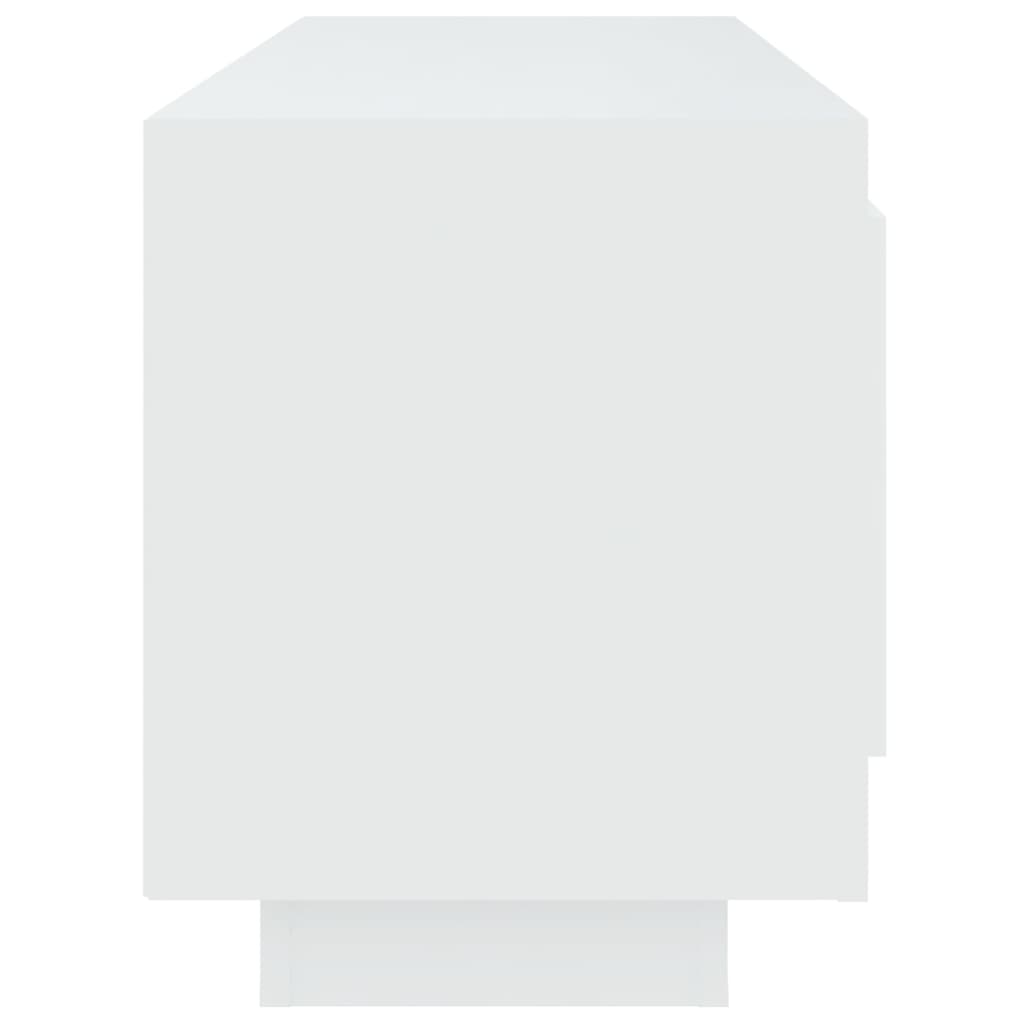 tv-bord 102x35x45 cm konstrueret træ hvid