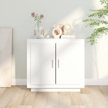skænk 80x40x75 cm konstrueret træ hvid