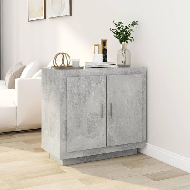 skænk 80x40x75 cm konstrueret træ betongrå