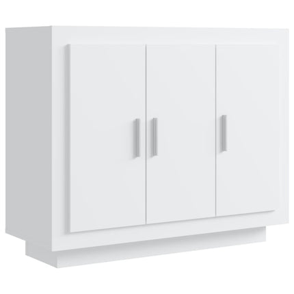 skænk 92x35x75 cm konstrueret træ hvid