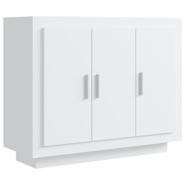 skænk 92x35x75 cm konstrueret træ hvid