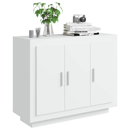 skænk 92x35x75 cm konstrueret træ hvid