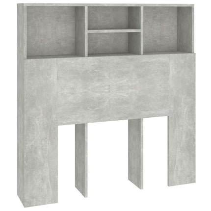 sengegavl med opbevaring 100x19x103,5 cm betongrå