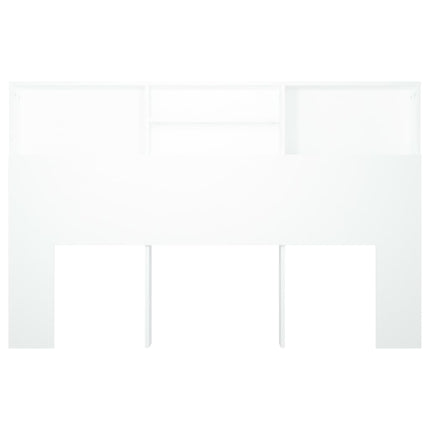 sengegavl med opbevaring 160x19x103,5 cm hvid