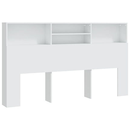 sengegavl med opbevaring 180x19x103,5 cm hvid