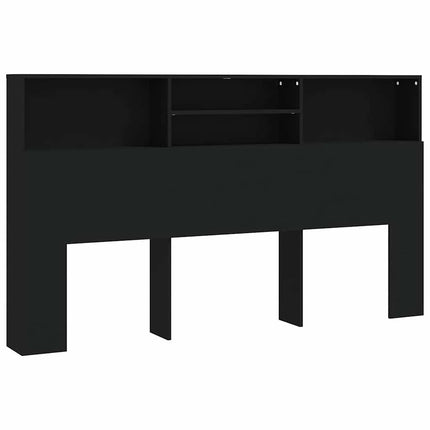 sengegavl med opbevaring 180x19x103,5 cm sort